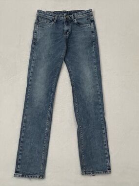 LP Jeans Cast & Riveted Light Blue Denim Matt Fit Low Rise Slim Pants Mens 32x32